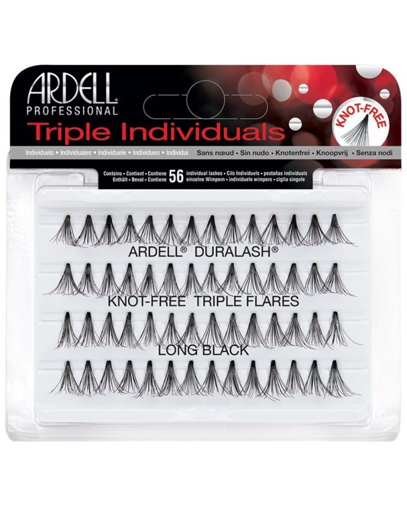 Triple Individuals Large - Pestañas en grupo sin nudo - Ardell