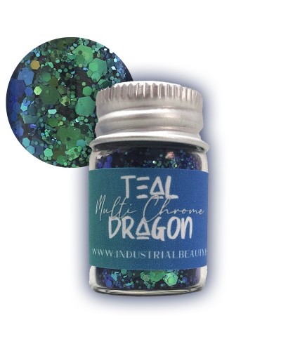 IB GLITTER -TEAL MULTI CHROME DRAGON 6ML