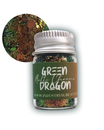 IB GLITTER - GREEN MULTI CHROME DRAGON 6ML