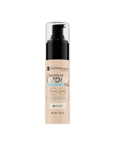 Base de maquillaje hipoalergénica Long Wear HYDRA 02 Nude - BELL HYPO