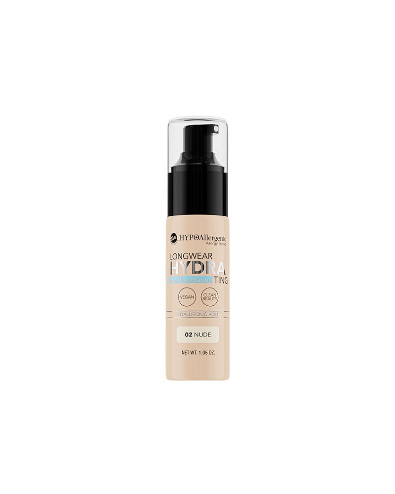 Base de maquillaje hipoalergénica Long Wear HYDRA 02 Nude - BELL HYPO