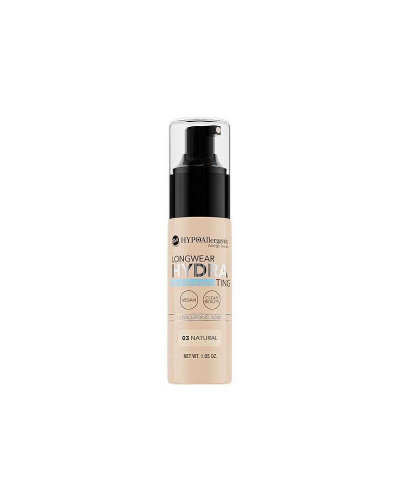 Base de maquillaje hipoalergénica Long Wear HYDRA 03 Natural - BELL HYPO