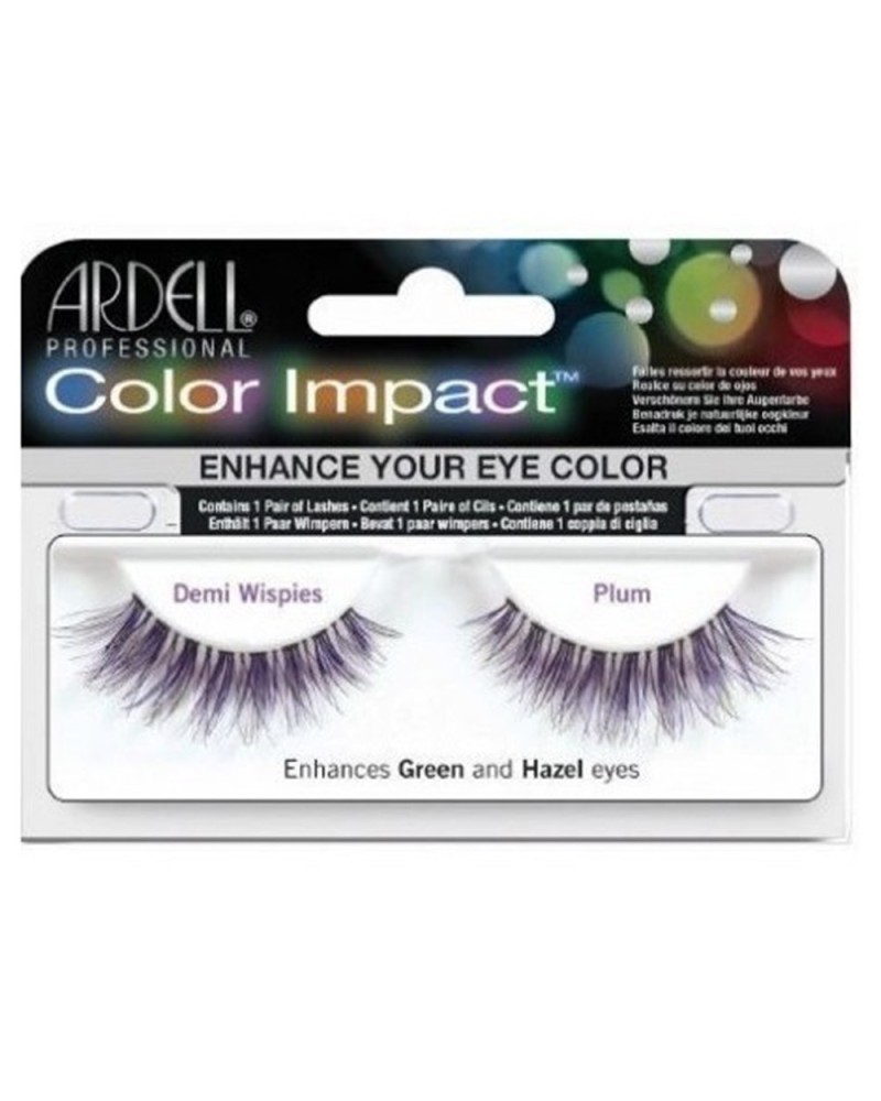 PESTAÑAS COLOR IMPACT DEMI WISPIES PLUM - ARDELL