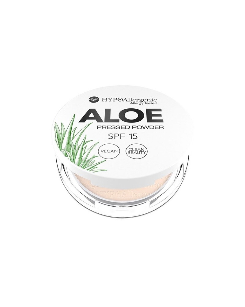 Polvos compactos hipoalergenicos ALOE SPF15 Tono 01 - Bell HYPO