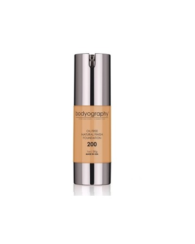 Natural Finish Foundation  200 Medium/Dark/Warm - Bodyography