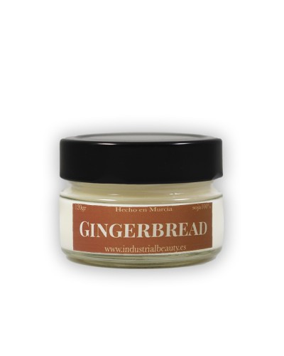 Vela aromática de soja: Gingerbread 120g - Industrial Beauty