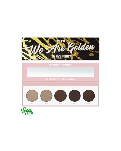 PALETA DE SOMBRAS FIVE POINTS 01 WE ARE GOLDEN - MIYO