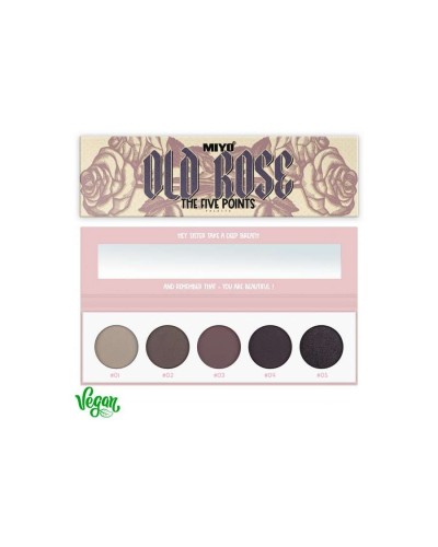 PALETA DE SOMBRAS FIVE POINTS 03 OLD ROSE - MIYO