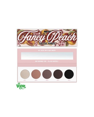 PALETA DE SOMBRAS FIVE POINTS 10 FANCY PEACH - MIYO