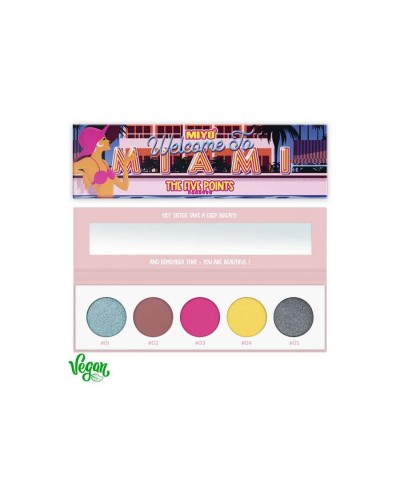 PALETA DE SOMBRAS FIVE POINTS 17 WELCOME TO MIAMI - MIYO