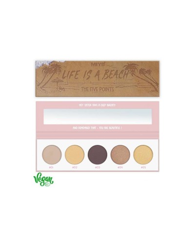 PALETA DE SOMBRAS FIVE POINTS 18 LIFE IS A BEACH - MIYO