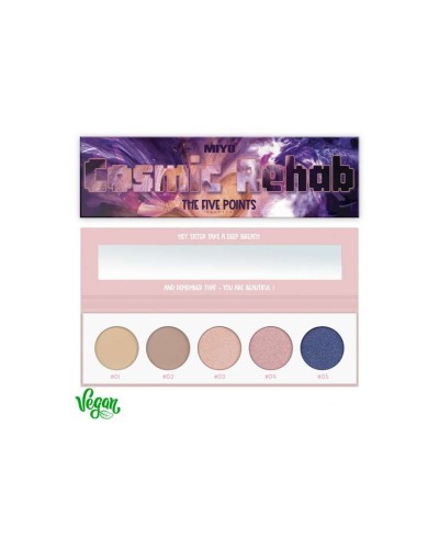 PALETA DE SOMBRAS FIVE POINTS 20 COSMIC REHAB - MIYO