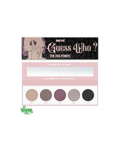 PALETA DE SOMBRAS FIVE POINTS 21 GUESS WHO - MIYO