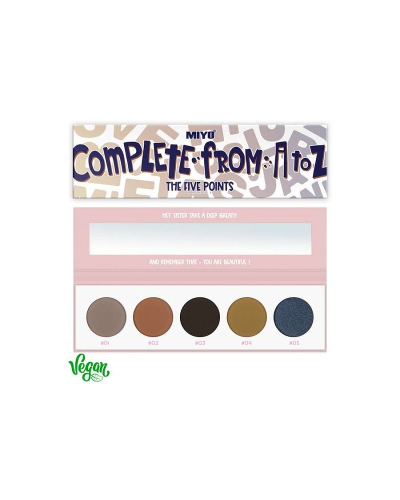 PALETA DE SOMBRAS FIVE POINTS 23 FROM A TO Z - MIYO