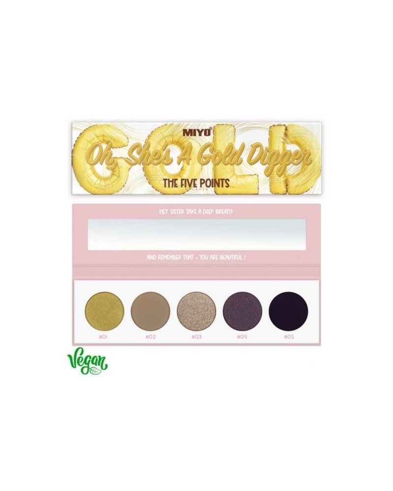 PALETA DE SOMBRAS FIVE POINTS 24 GOLD DIGGER - MIYO