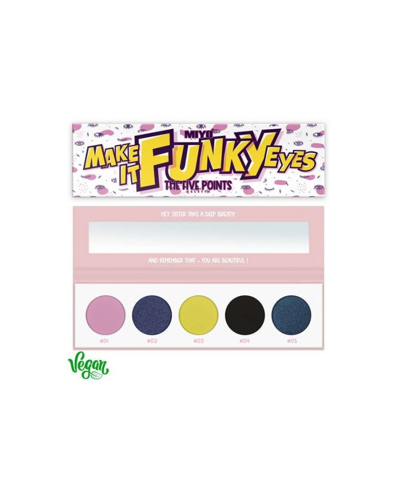 PALETA DE SOMBRAS FIVE POINTS 26 MAKE IT FUNKY EYES - MIYO