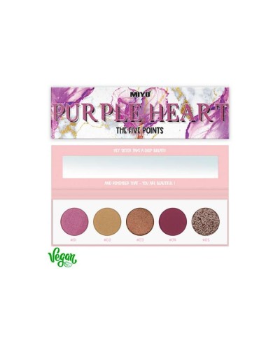 PALETA DE SOMBRAS FIVE POINTS 27 PURPLE HEART - MIYO