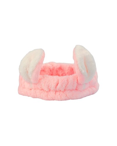 Diadema de baño con orejas de conejo rosa - Bell