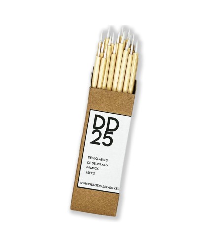 DD25: Desechables de delineado de bambú 25pcs - Industrial Beauty