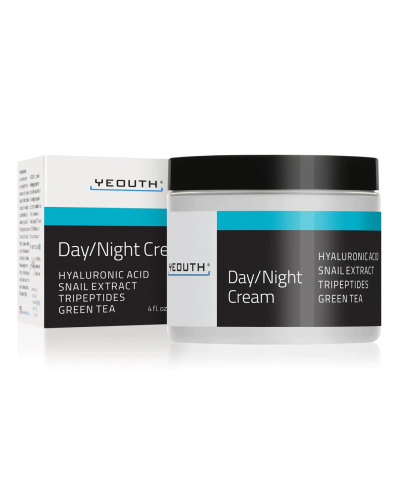 Day / Night Cream with Hyaluronic Acid, Snail Extract, Tripeptides, 120ml - Yeouth