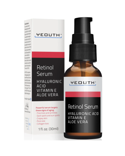2.5% Retinol Serum with Hyaluronic Acid, Vitamin E, Aloe Vera, 30ml - Yeouth