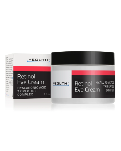 2.5% Retinol Eye Cream with Hyaluronic Acid, Caffeine, Green Tea, 60ml - Yeouth