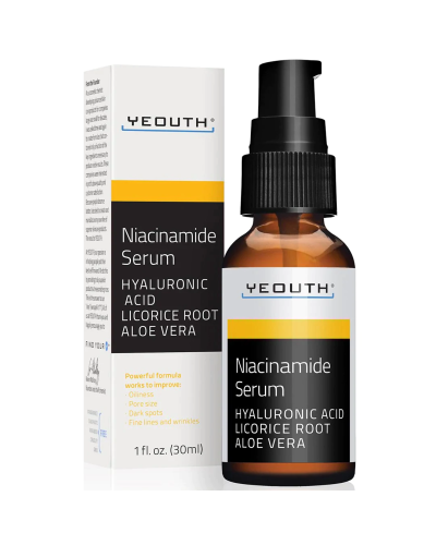 Niacinamide Serum with Hyaluronic Acid, Licorice Root, Aloe Vera, 30ml - Yeouth