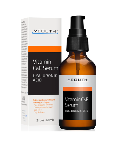 Vitamin C and E Serum with Hyaluronic Acid, 60ml - Yeouth