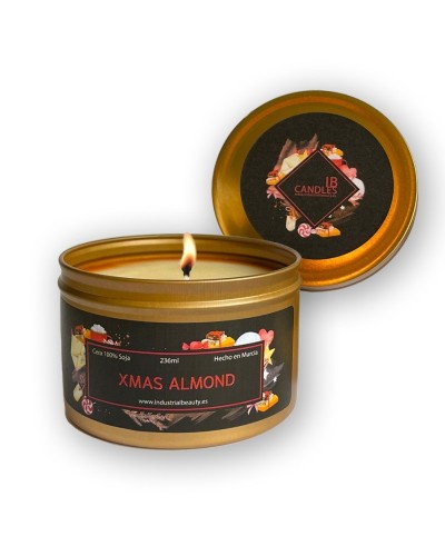 Vela aromática de soja: Xmas Almond E.Limitada 236ml - Industrial Beauty