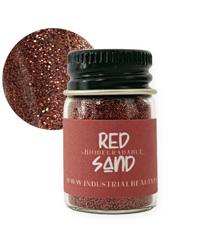 IB GLITTER -  BIODEGRADABLE RED SAND 6ML