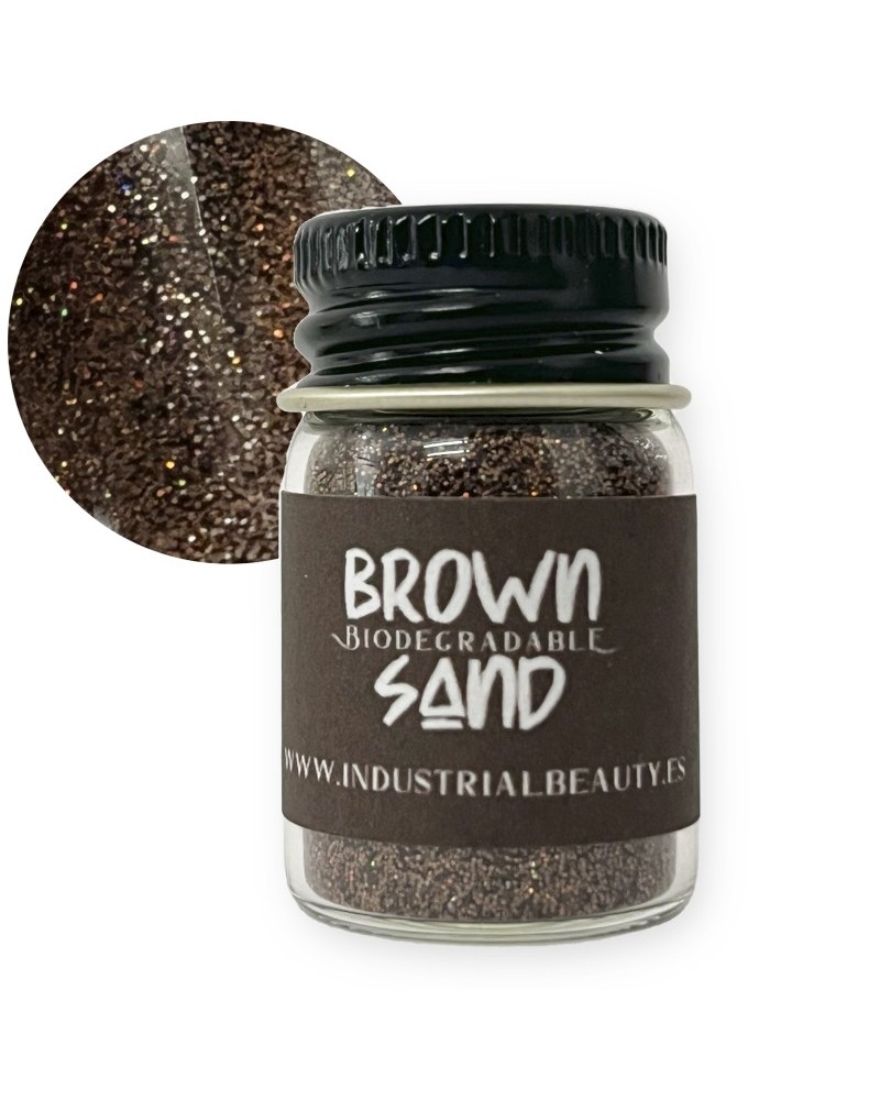 IB GLITTER -  BIODEGRADABLE BROWN SAND 6ML