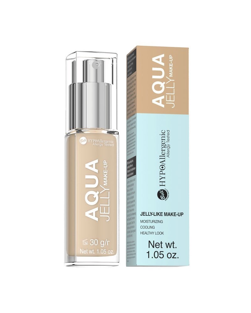 HYPO Base de maquillaje hidratante y matificante hipoalergénica Aqua Jelly - Color : 04.GOLDEN BEIGE - Bell HYPO