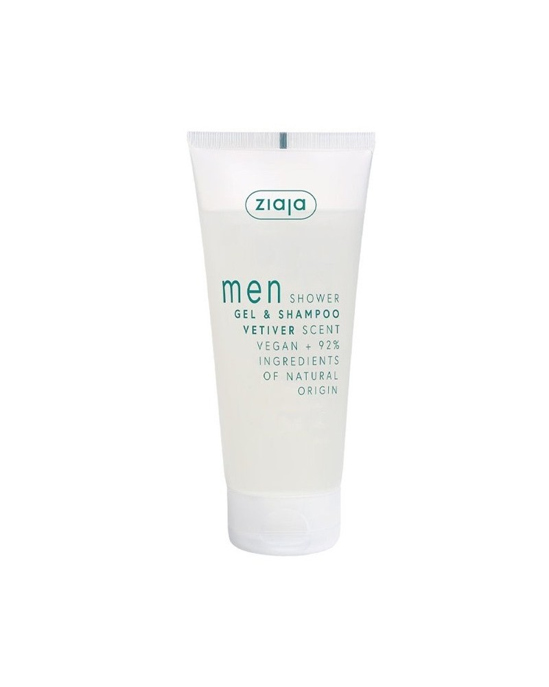 MEN Gel de ducha y Champú Vetiver - ZIAJA