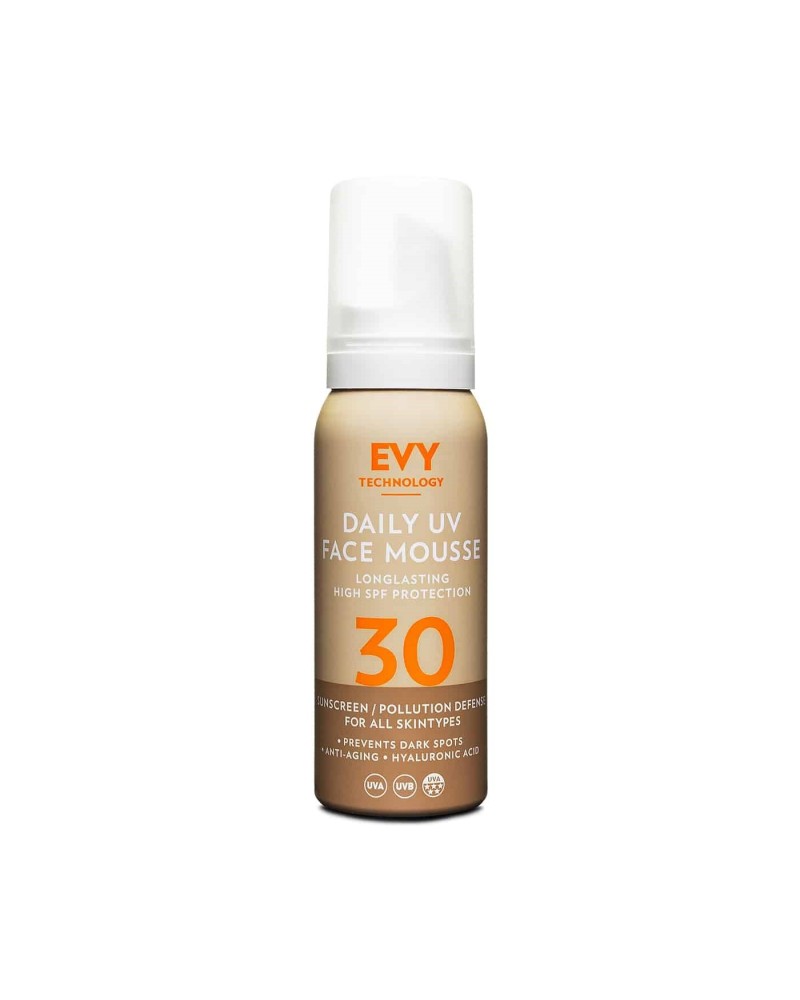 Daily UV Face Mousse SPF 30 75ml - Evy Technology