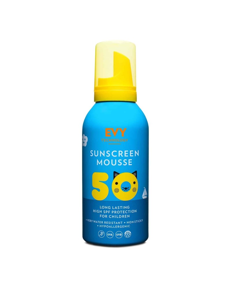 Sunscreen Mousse Kids SPF 50 150ML - Evy Technology