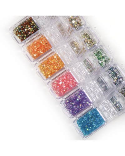 IB GLITTER - PALETA CRISTALES MULTICOLOR 12 TONOS