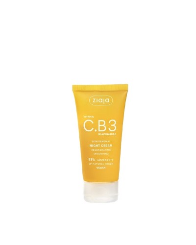 VITAMINA C.B3 NIACINAMIDA Crema facial de noche regeneradora - Ziaja