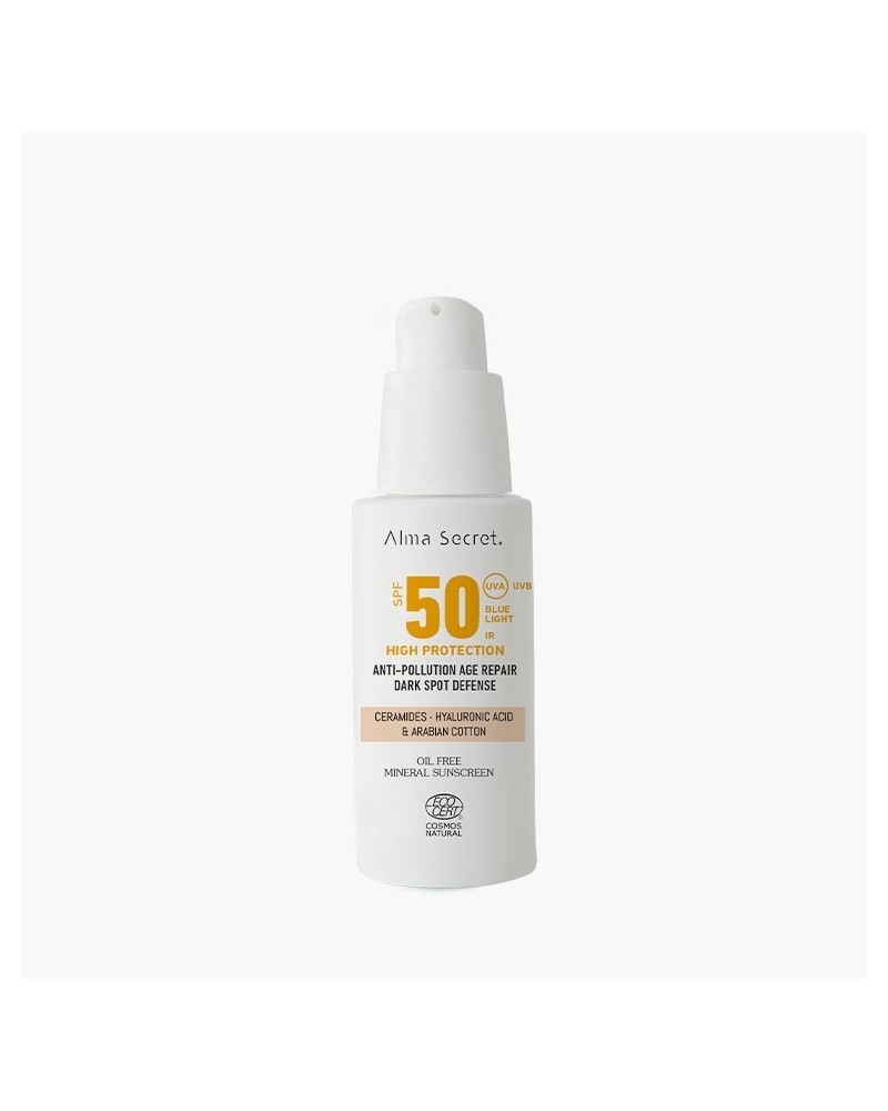 Protector Solar Facial SPF 50 Con Color (SAND) - ALMA SECRET