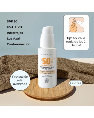 Protector Solar Facial SPF 50 Con Color (SAND) - ALMA SECRET