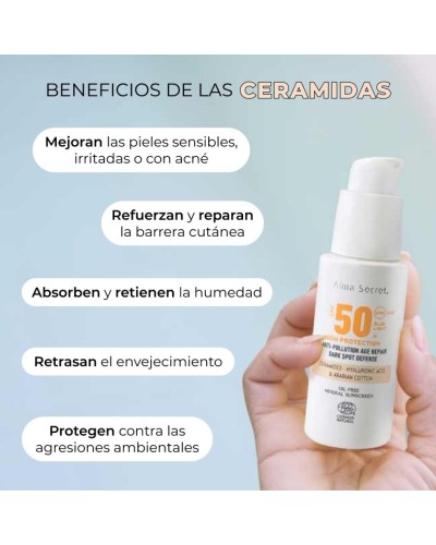 Protector Solar Facial SPF 50 Con Color (SAND) - ALMA SECRET