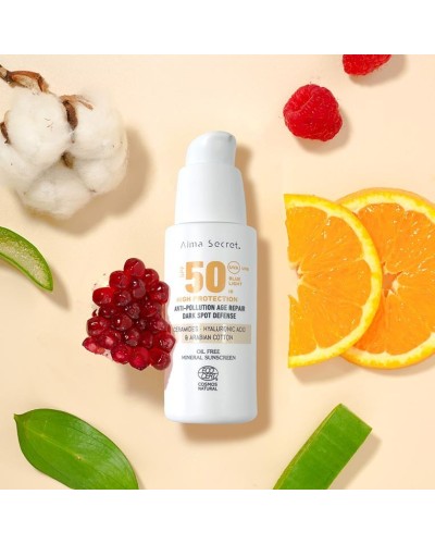 Protector Solar Facial SPF 50 Con Color (SAND) - ALMA SECRET