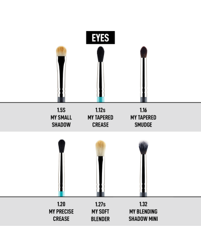 MY COMPLETE EYE BRUSH SET - MYKITCO