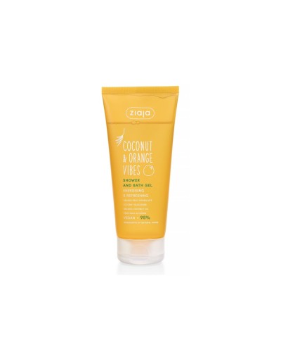 COCONUT & ORANGE VIBES Gel de ducha y baño energizante y refrescante 200 ml - Ziaja