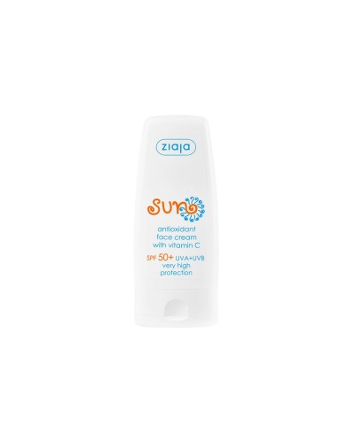 SUN Crema facial antioxidante SPF 50+ con Vitamina C - Ziaja