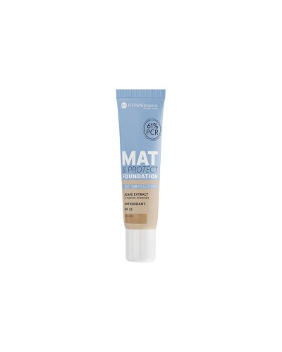 Base de maquillaje hipoalergénica Mat&Protect con SPF25 07 Sunny - Bell Hypo