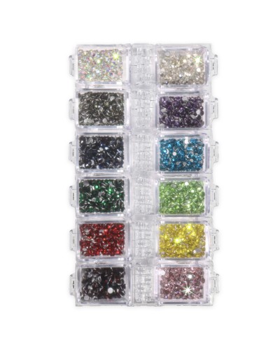 IB GLITTER - PALETA MIX CRISTALES MULTICOLOR 12 TONOS