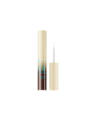 Delineador líquido de ojos waterproof hipoalergénico Aura del Sol 01 Dark Brown - Bell Hypo