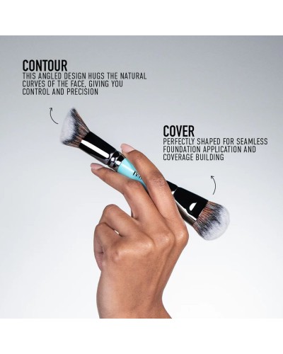 701 - MY COVER & CONTOUR - DUAL ENDED BRUSH - MYKITCO
