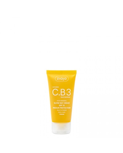 VITAMINA C.B3 NIACINAMIDA Crema de día Glow SPF15 - Ziaja