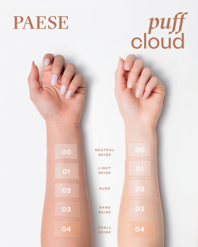 Puff Cloud foundation with blur effect - 03 Sand Beige - PAESE